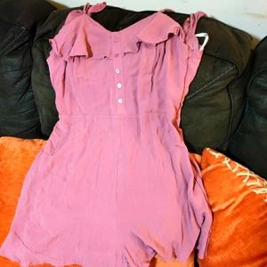 New Large rumper, spaghetti straps, open back